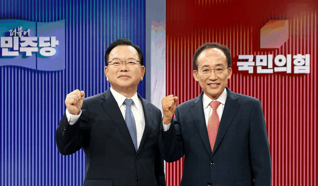 전국 동시 지방선거를 불과 여드레 앞두고 수도권과 영남권 등 민심의 향방을 가를 핵심 승부처 세 곳에서 메가톤급 여론조사 결과가 발표되어 정치권이 요동치고 있다. 
