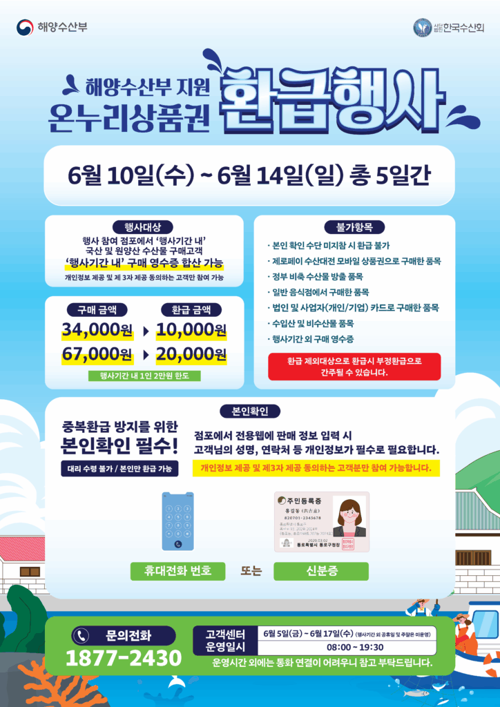 국제 원자재 가격 변동과 기후 변화로 인한 식탁 물가 불안이 지속되는 가운데, 서민들의 장바구니 부담을 덜어주기 위한 대규모 수산물 할인 공세가 시작된다.